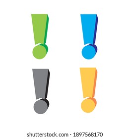 exclamation mark for writing or presentation