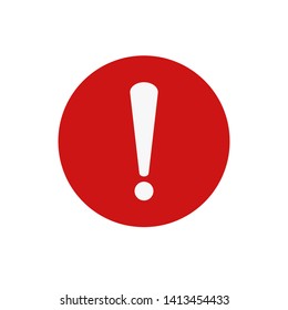 Exclamation Mark,danger warning sign, emergency alert,caution sign,vector icon illustration
