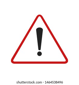 Exclamation Mark,danger warning sign, emergency alert,caution sign,vector icon illustration