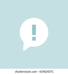 Exclamation mark.Vector illustrator.