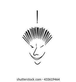  The exclamation point answers man joy