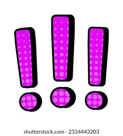 Exclamation Point Comic Vector Illustration