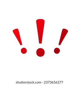 Exclamation point icon attention alert sign