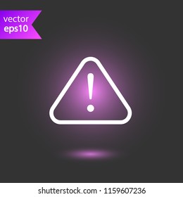 Exclamation point icon. EPS 10 flat symbol sign