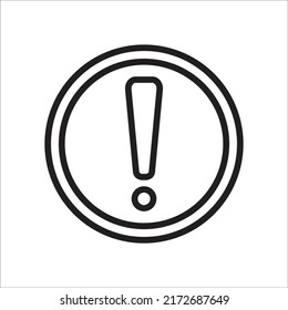 exclamation point icon vector design template