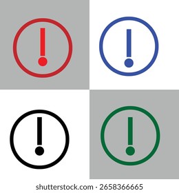 Icono de signo de exclamación para su Sitio web