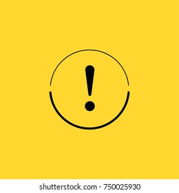 Exclamation Point Line Vector Icon