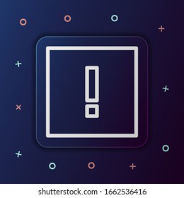 Exclamation point nolan button icon. Simple thin line, outline vector of web icons for ui and ux, website or mobile application