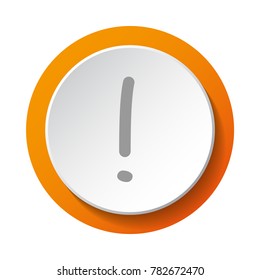 Exclamation point symbol - icon. Vector.