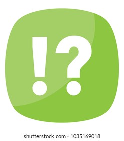 Exclamation question mark symbol 