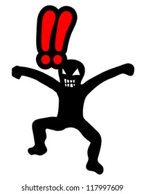 Exclamation rebel puppet