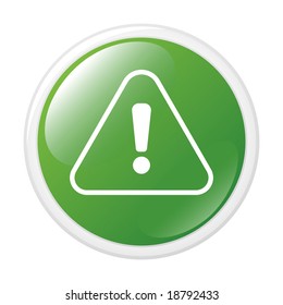 Exclamation sign. Button. Icon