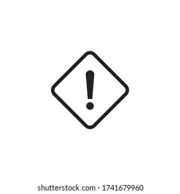 Signo de exclamación. Precaución, símbolo de advertencia ilustrador