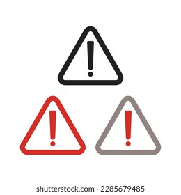 Exclamation sign, Caution, warning icon symbol illustrator