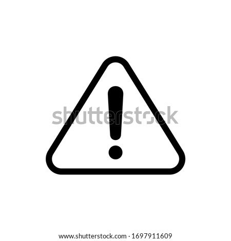 Exclamation sign. Caution, warning icon symbol illustrator