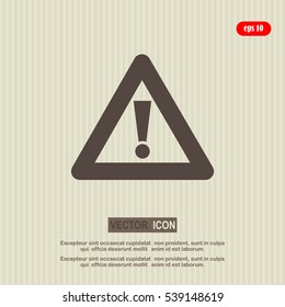   Exclamation  sign,  danger  sign