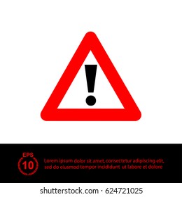   Exclamation  sign,  danger  sign