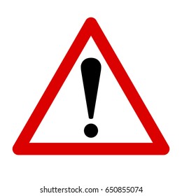 Exclamation sign, danger sign