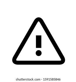 Exclamation sign, danger sign. Vector illustration.