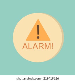 Exclamation Sign icon, alarm sign