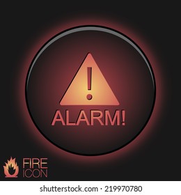 Exclamation Sign icon, alarm sign
