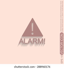 Exclamation Sign icon, alarm sign