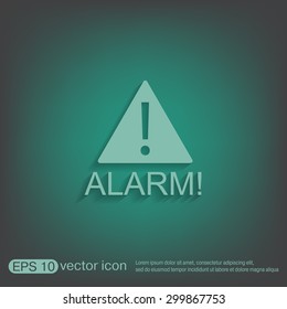 Exclamation Sign icon, alarm sign