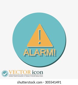 Exclamation Sign icon, alarm sign