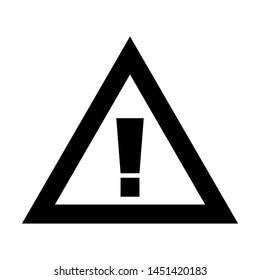 exclamation sign icon isolated on white background. vector illustration