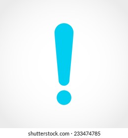 Exclamation sign Icon Isolated on White Background