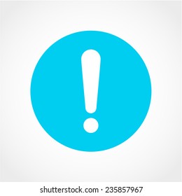 Exclamation sign Icon Isolated on White Background