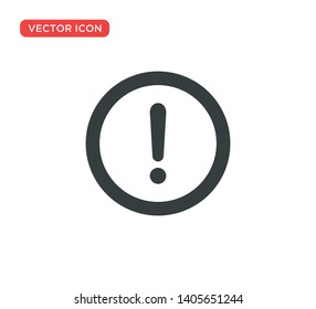 Exclamation Sign Icon Vector Illustration Design