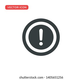 Exclamation Sign Icon Vector Illustration Design