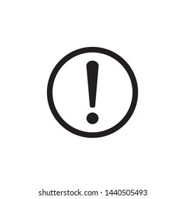 exclamation sign icon vector illustration