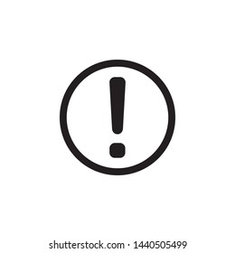 Exclamation Sign Icon Vector Illustration