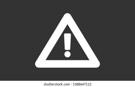 Exclamation Sign Icon Vector. Exclamation mark. Flat web icon or sign isolated on grey background Exclamation Icon . Collection modern trend concept design style vector illustration symbol Exclamation