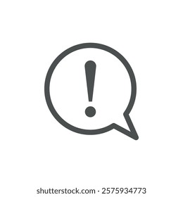 Exclamation Sign Icon Vector Template