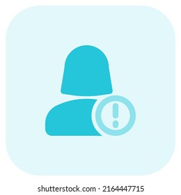 diseño de signo de exclamación para estafa en línea aislada en un fondo blanco