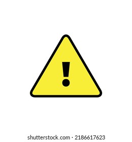 Ausrufezeichen auf weißem Hintergrund. Vektorsymbol.
