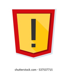 Exclamation Sign Shield