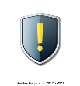 Exclamation Sign Shield illustration