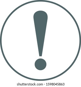 Exclamation sign. Exclamation symbol. Exclamation icon.