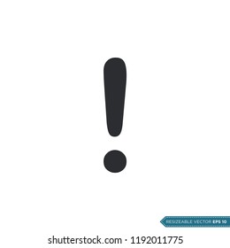 Exclamation Sign UI / UX Icon Vector Symbol Illustration Design