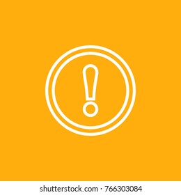 Exclamation Sign Vector Icon 