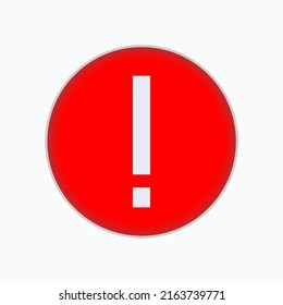 Exclamation Sign. Warning Symbol - Vector.