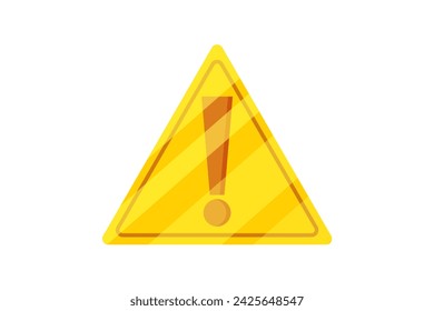 Exclamation Social Media Flat Sticker Design