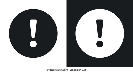 Exclamation solid vector icon pack