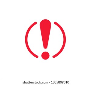 Símbolo de exclamación Marcar Icono Ilustración vectorial