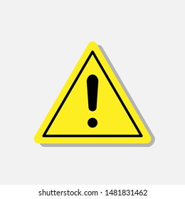 Exclamation Triangle Icon. Attention or Warning Vector, Sign and Symbol for Design, Presentation, Website or Apps Elements.