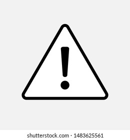 Exclamation Triangle Icon. Attention or Warning Vector, Sign and Symbol for Design, Presentation, Website or Apps Elements.